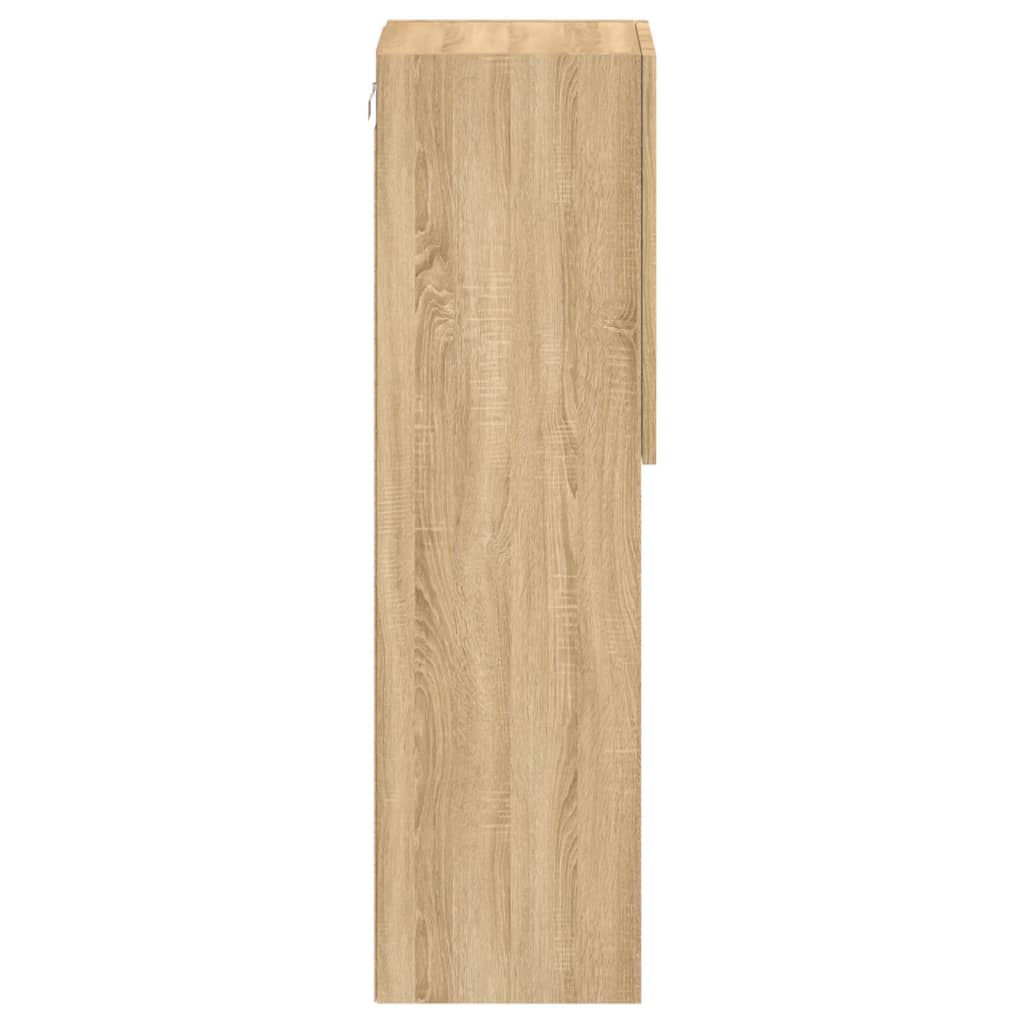 TV Cabinet with LED Lights Sonoma Oak 30,5x30x102 cm