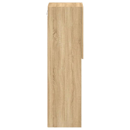 TV Cabinet with LED Lights Sonoma Oak 30,5x30x102 cm
