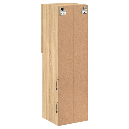 TV Cabinet with LED Lights Sonoma Oak 30,5x30x102 cm