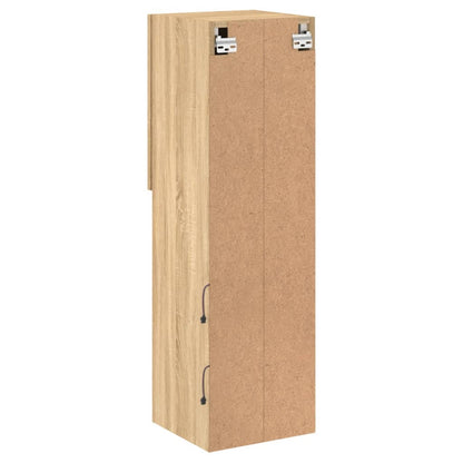 2 Piece TV Cabinet Set with LED Lights Sonoma Oak 30,5x30x102 cm