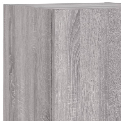 TV Cabinet with LED Lights Grey Sonoma 30,5x30x102 cm
