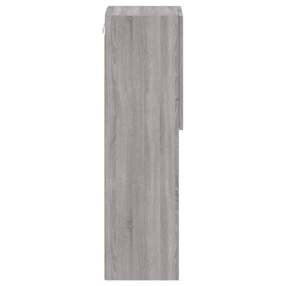 TV Cabinet with LED Lights Grey Sonoma 30,5x30x102 cm