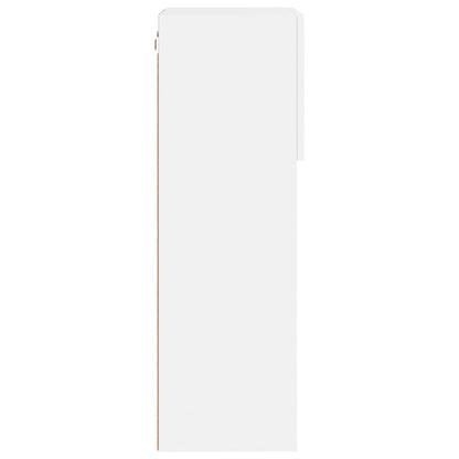 TV Cabinet | Set of 2 | White | Engineered wood, Glass | Medium