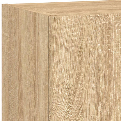 2 Piece TV Cabinet Set with LED Lights Sonoma Oak 40,5x30x90 cm