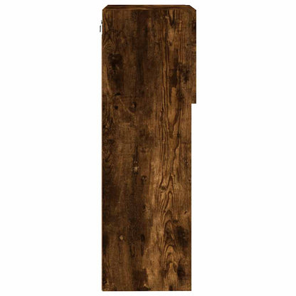 2 Piece TV Cabinet Set with LED Lights Smoked Oak 40,5x30x90 cm