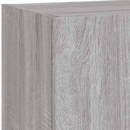 TV Cabinet with LED Lights Grey Sonoma 40,5x30x90 cm