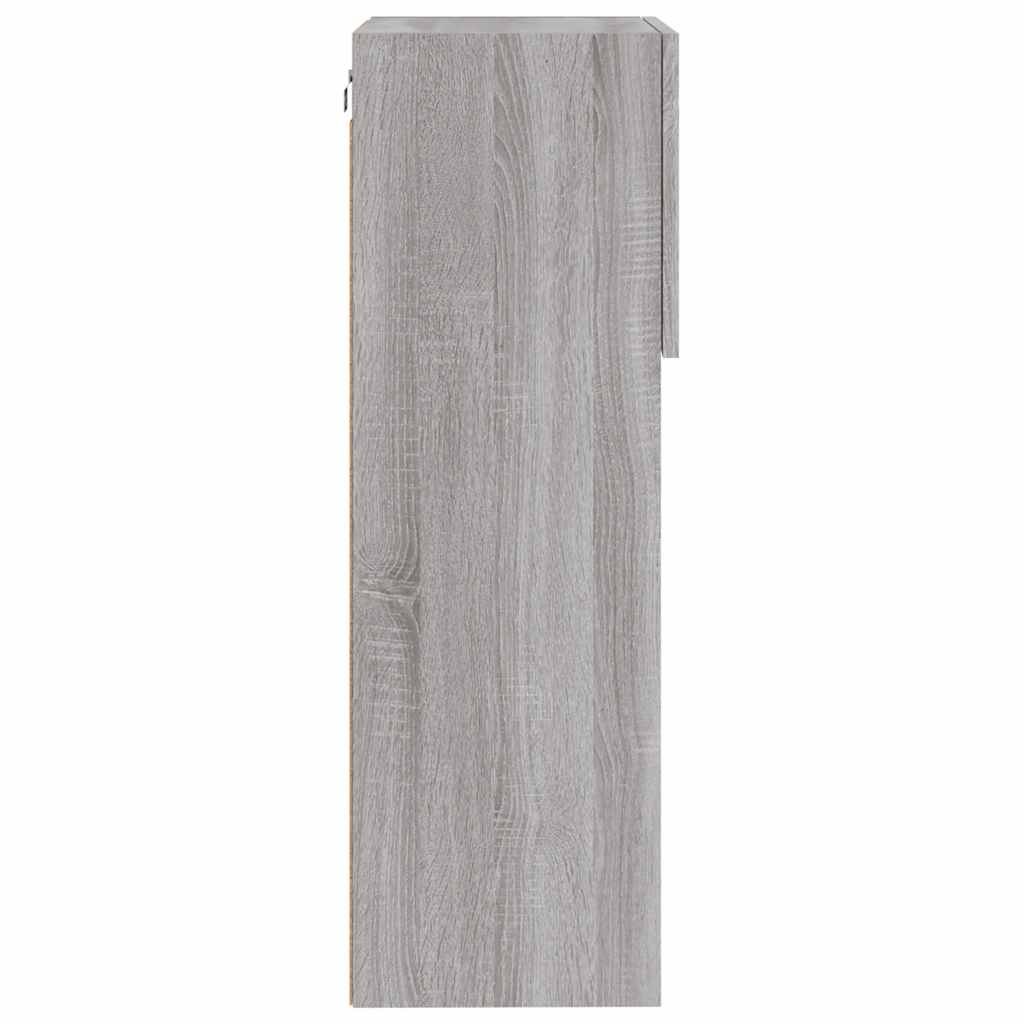 TV Cabinet with LED Lights Grey Sonoma 40,5x30x90 cm