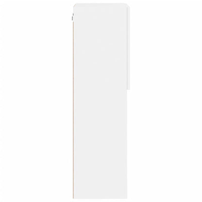 TV Cabinet with LED Lights White 40,5x30x102 cm