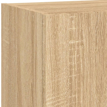 TV Cabinet with LED Lights Sonoma Oak 40,5x30x102 cm