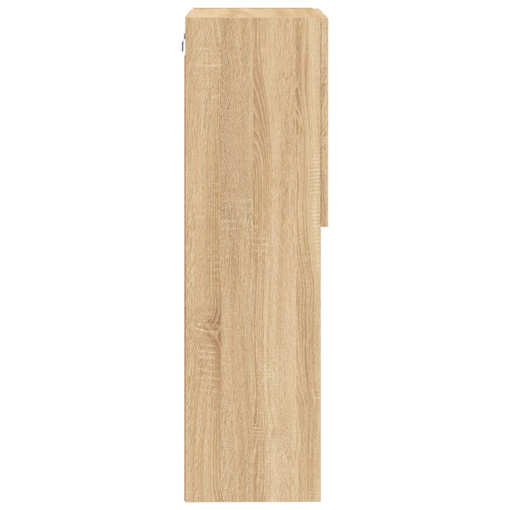 TV Cabinet with LED Lights Sonoma Oak 40,5x30x102 cm