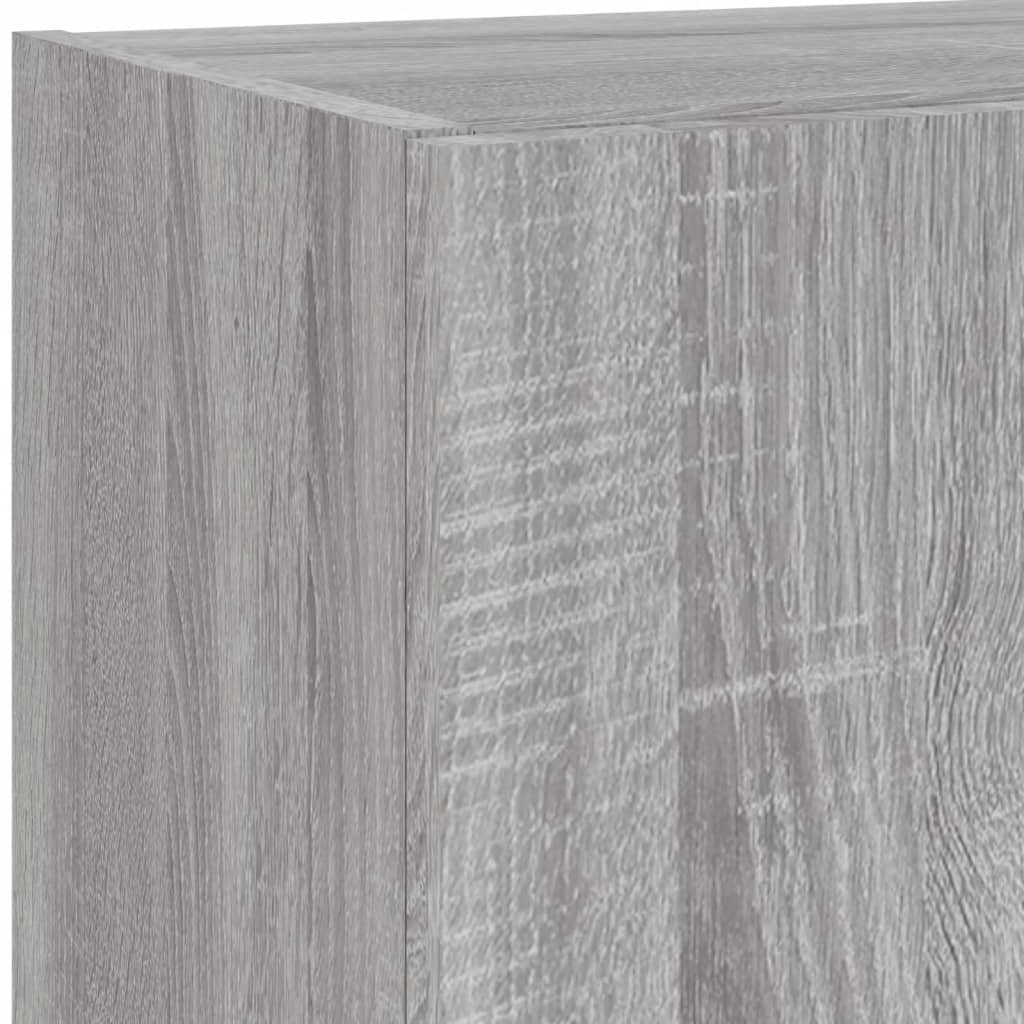 TV Cabinet with LED Lights Grey Sonoma 40,5x30x102 cm