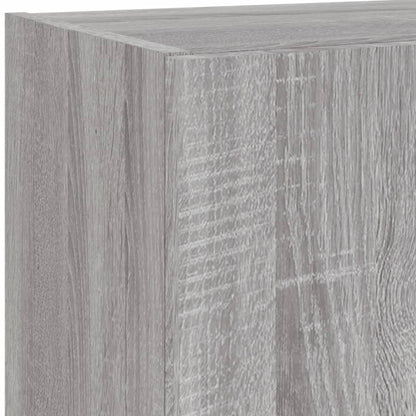 TV Cabinet with LED Lights Grey Sonoma 40,5x30x102 cm