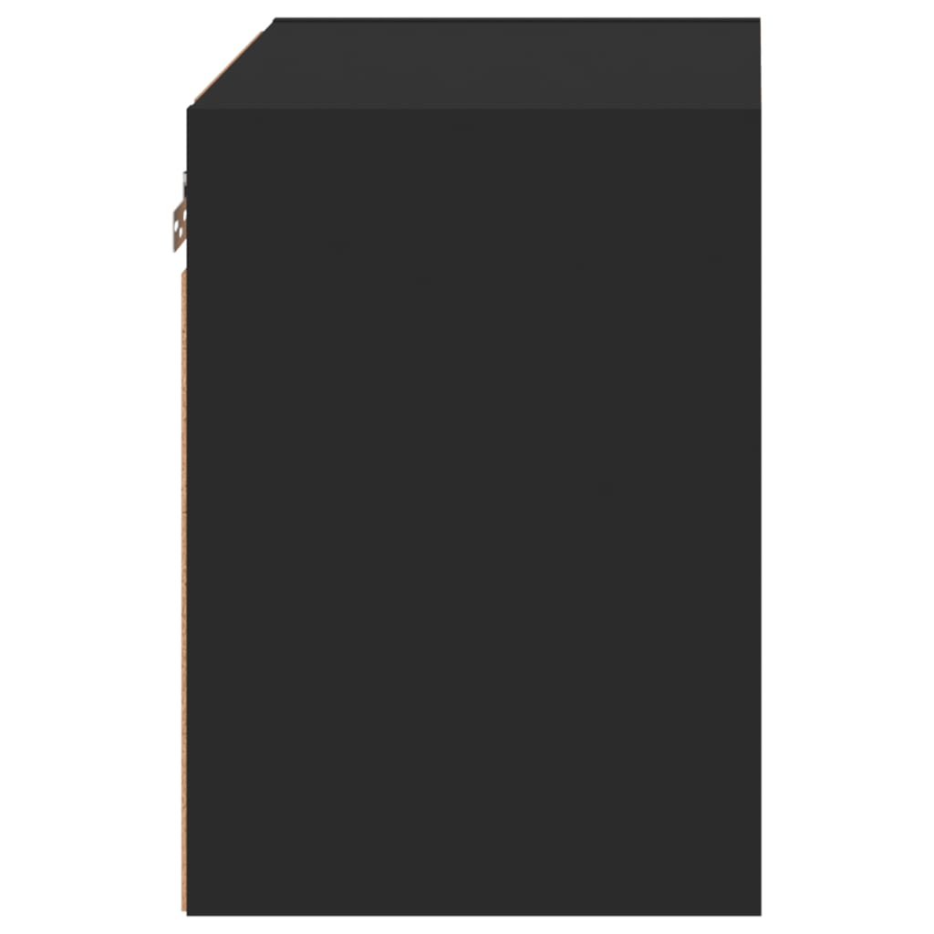 Bedside Cabinet | Black | Engineered wood, Glass | Modern