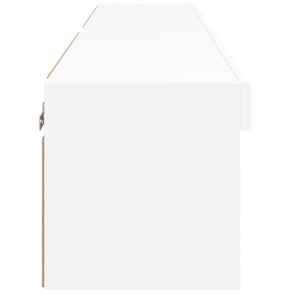 2 Piece TV Cabinet Set with LED Lights White 60x30x30 cm