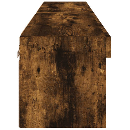 2 Piece TV Cabinet Set with LED Lights Smoked Oak 60x30x30 cm