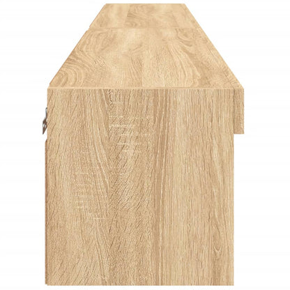 2 Piece TV Cabinet Set with LED Lights Sonoma Oak 80x30x30 cm