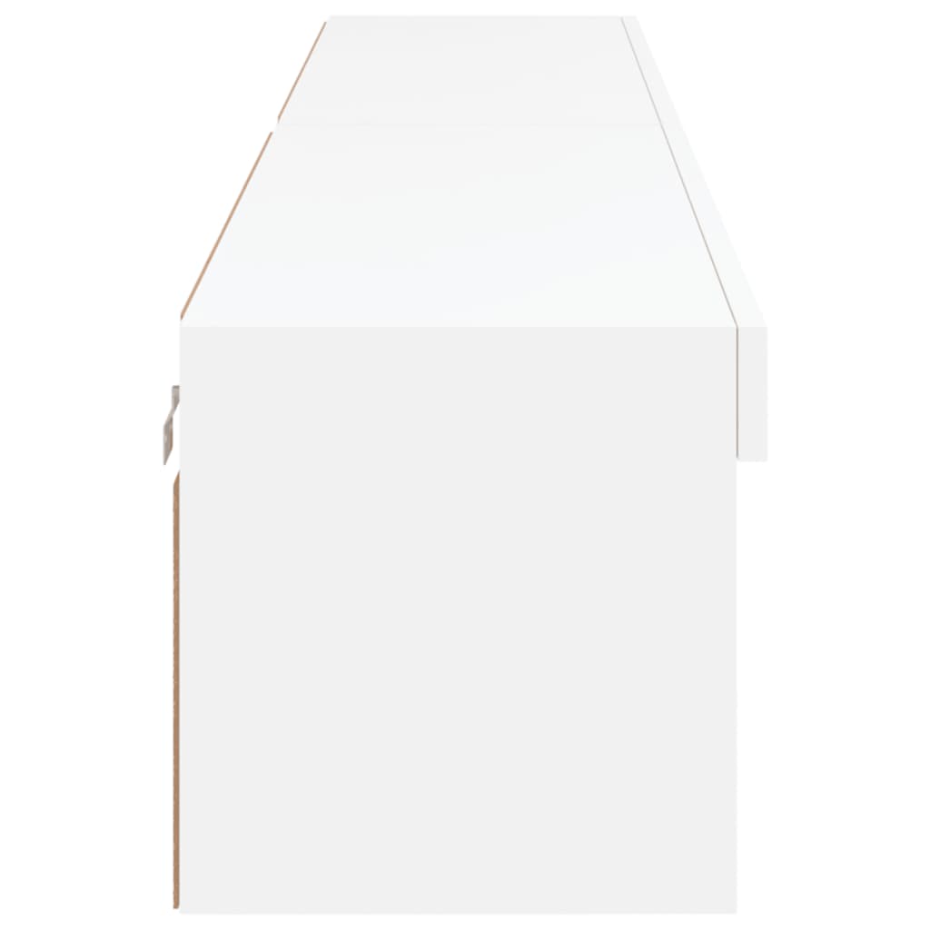 TV Cabinets with LED Lights 2 pcs White 100x30x30 cm