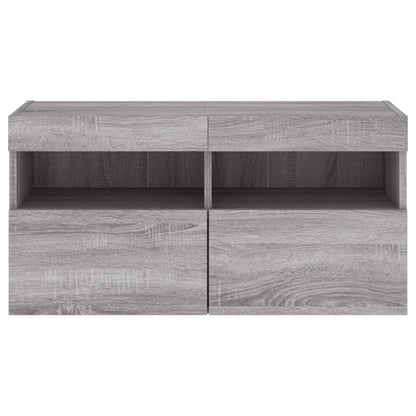 TV Wall Cabinet | Grey Sonoma | Engineered Wood | Medium