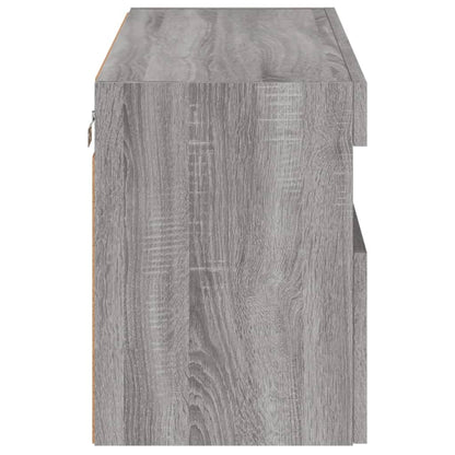 TV Wall Cabinet | Grey Sonoma | Engineered Wood | Medium