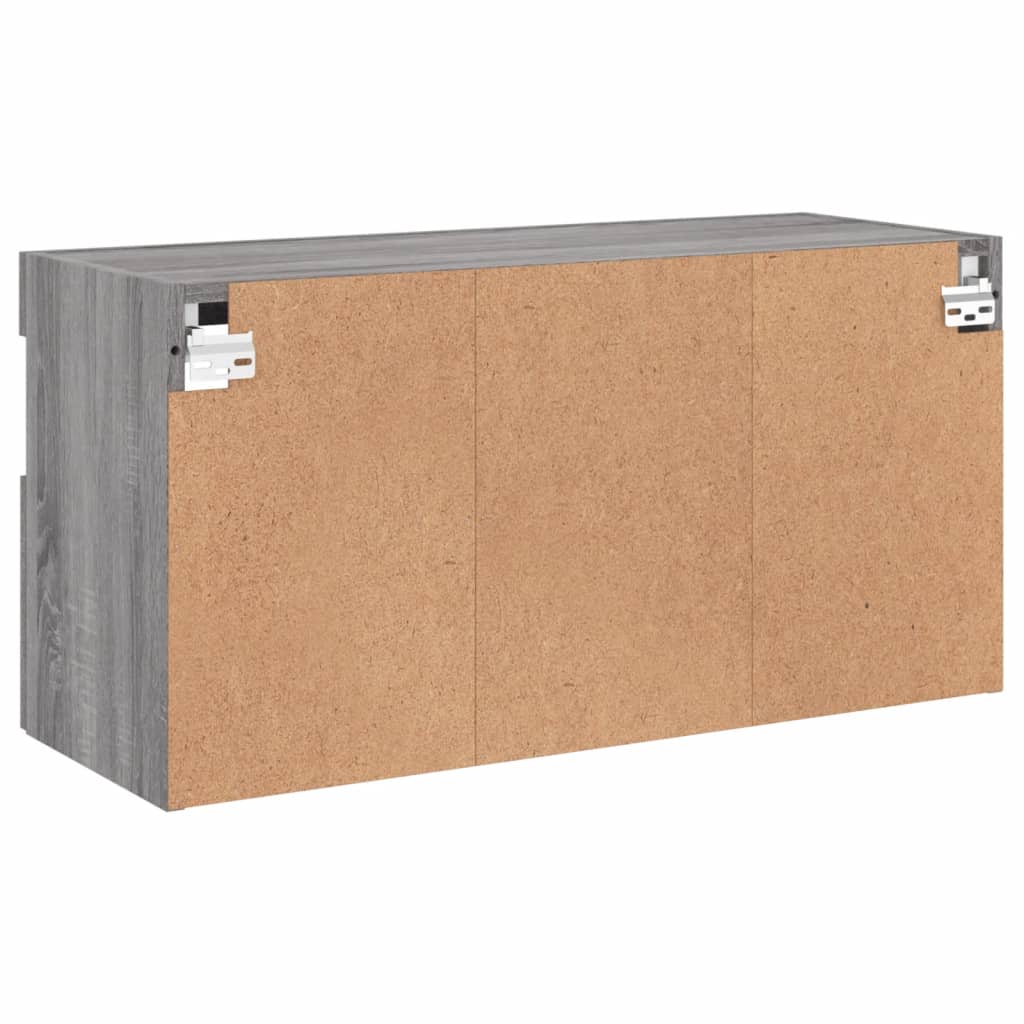 TV Wall Cabinet | Grey Sonoma | Engineered Wood | Medium