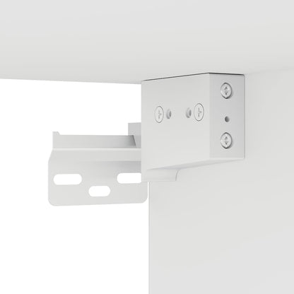 TV Wall Cabinets with LED Lights 2 pcs White 80x35x31 cm
