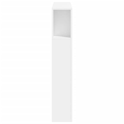 LED Headboard White 100x18.5x103.5 cm Engineered Wood