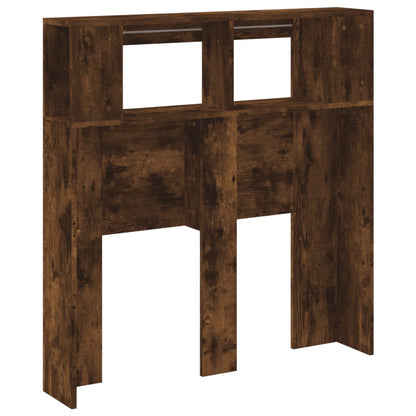 LED Headboard Smoked Oak 100x18.5x103.5 cm Engineered Wood
