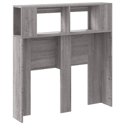 LED Headboard Grey Sonoma 100x18.5x103.5 cm Engineered Wood