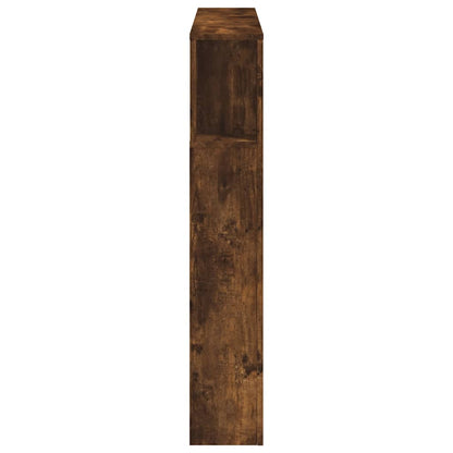 LED Headboard Smoked Oak 120x18.5x103.5 cm Engineered Wood