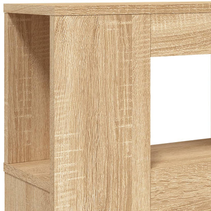 LED Headboard Sonoma Oak 140x18.5x103.5 cm Engineered Wood