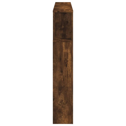 LED Headboard Smoked Oak 140x18.5x103.5 cm Engineered Wood