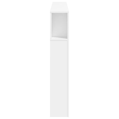 LED Headboard White 160x18.5x103.5 cm Engineered Wood