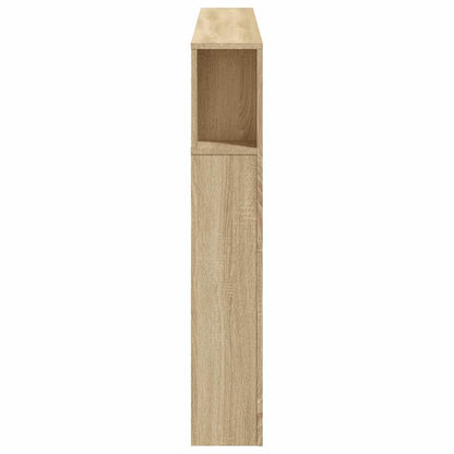 LED Headboard Sonoma Oak 160x18,5x103,5 cm Engineered Wood