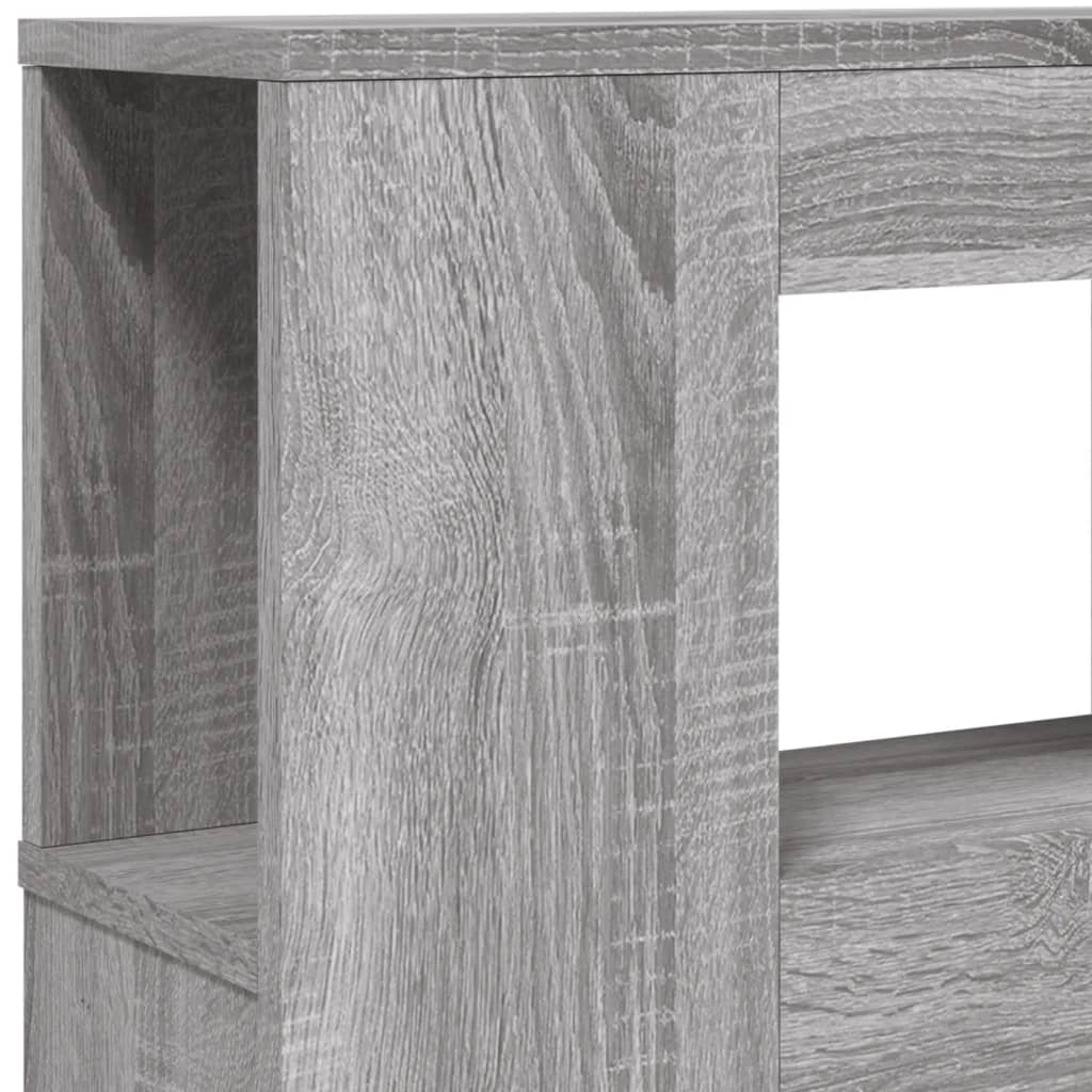 LED Headboard Grey Sonoma 160x18.5x103.5 cm Engineered Wood