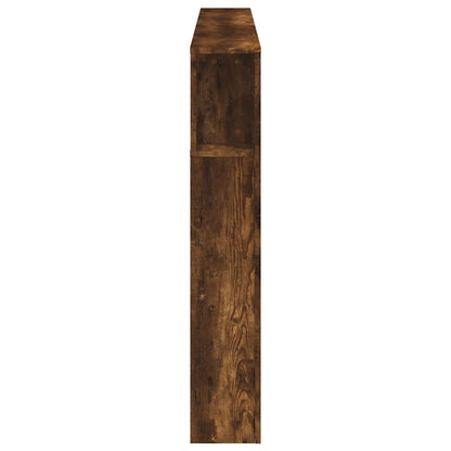 LED Headboard Smoked Oak 180x18.5x103.5 cm Engineered Wood