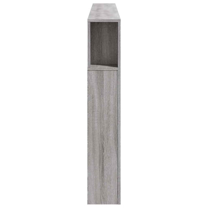 LED Headboard Grey Sonoma 200 cm Engineered Wood