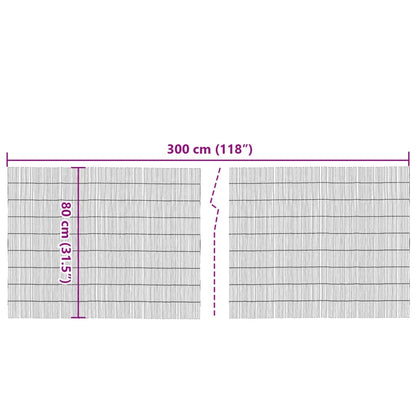 Garden Fence 300x80 cm Reed