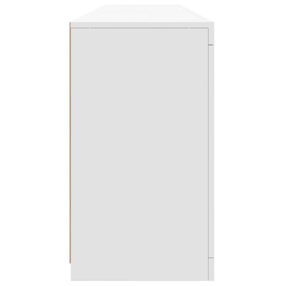 Sideboard with LED Lights White 162x37x67 cm