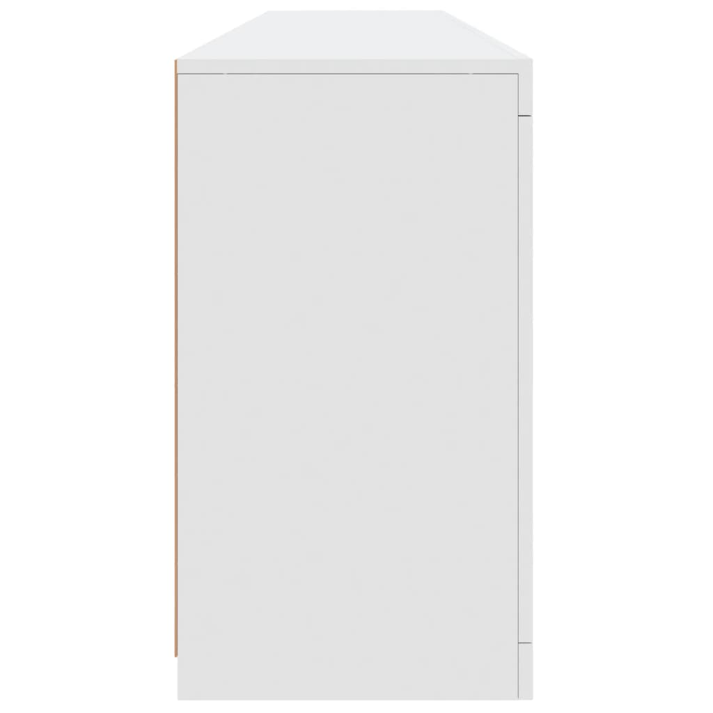 Sideboard with LED Lights White 181,5x37x67 cm