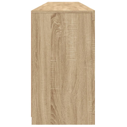 Sideboard with LED Lights Sonoma Oak 181,5x37x67 cm