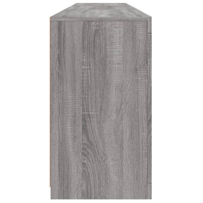 Sideboard with LED Lights Grey Sonoma 181.5x37x67 cm