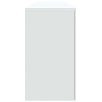 Sideboard with LED Lights White 181.5x37x67 cm
