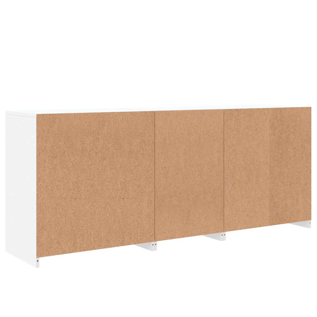 Sideboard with LED Lights White 181,5x37x67 cm