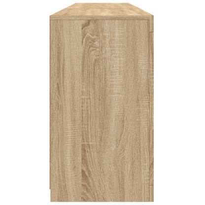 Sideboard with LED Lights Sonoma Oak 181,5x37x67 cm