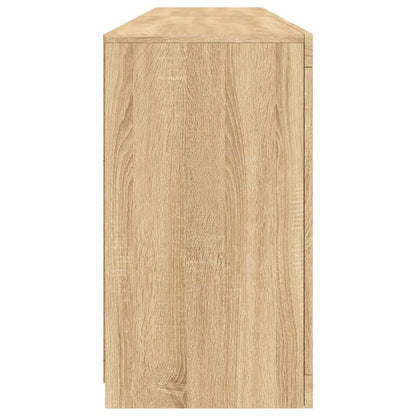 Sideboard with LED Lights Sonoma Oak 164x37x67 cm