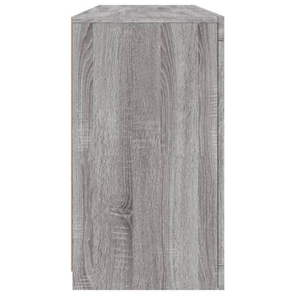 Sideboard with LED Lights Grey Sonoma 142,5x37x67 cm