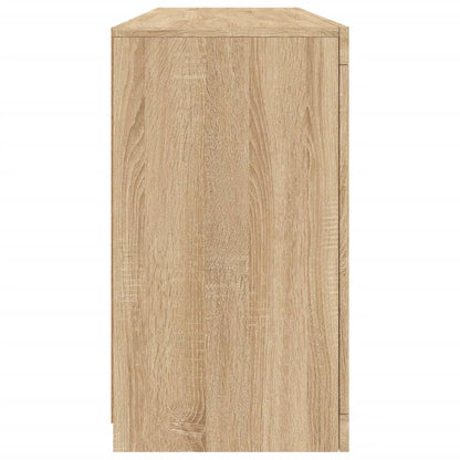 Sideboard with LED Lights Sonoma Oak 163x37x67 cm
