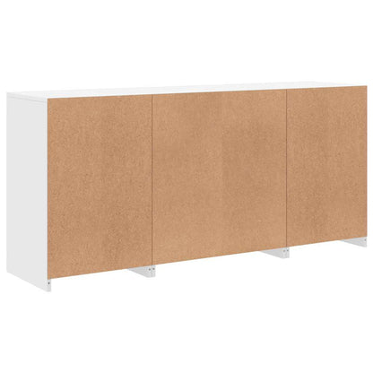 Sideboard with LED Lights White 142,5x37x67 cm