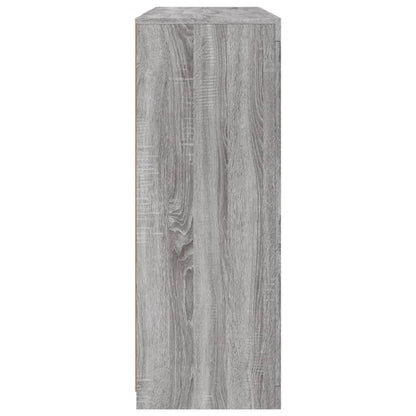 Sideboards with LED Lights 3 pcs Grey Sonoma Engineered Wood
