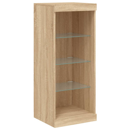 Sideboards with LED Lights 3 pcs Sonoma Oak Engineered Wood